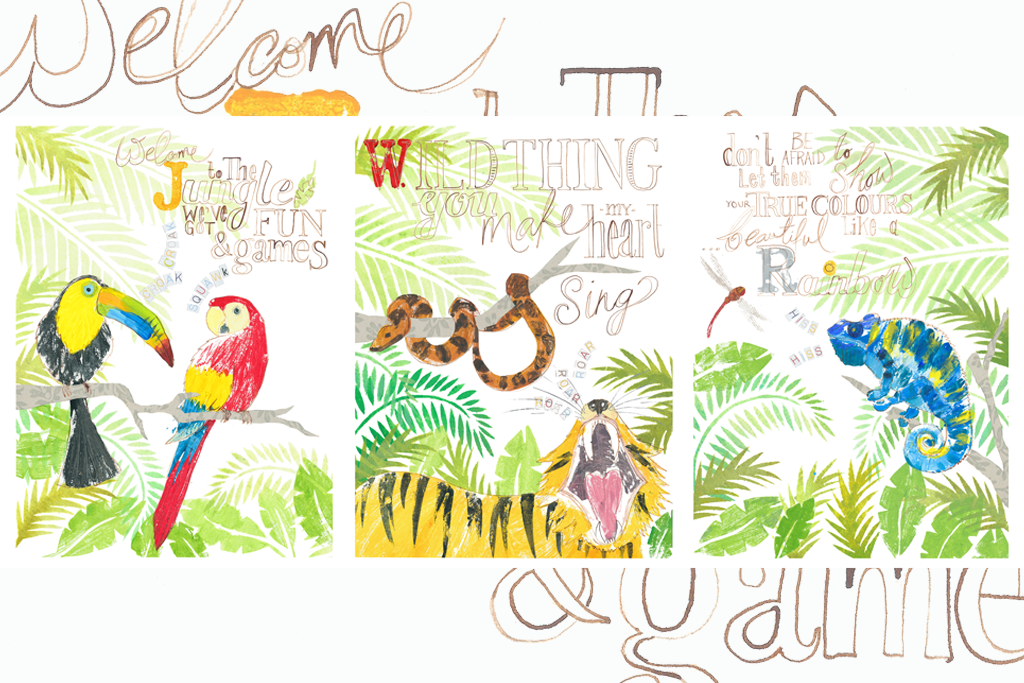 jungle prints baby nursery