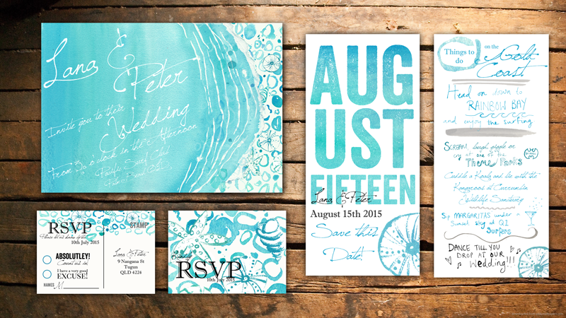 Beach Wedding Stationery