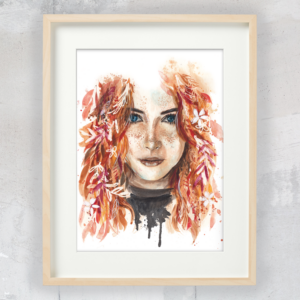 Autumn warrior portrait