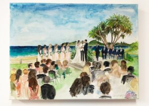 nikki and Tom live painting