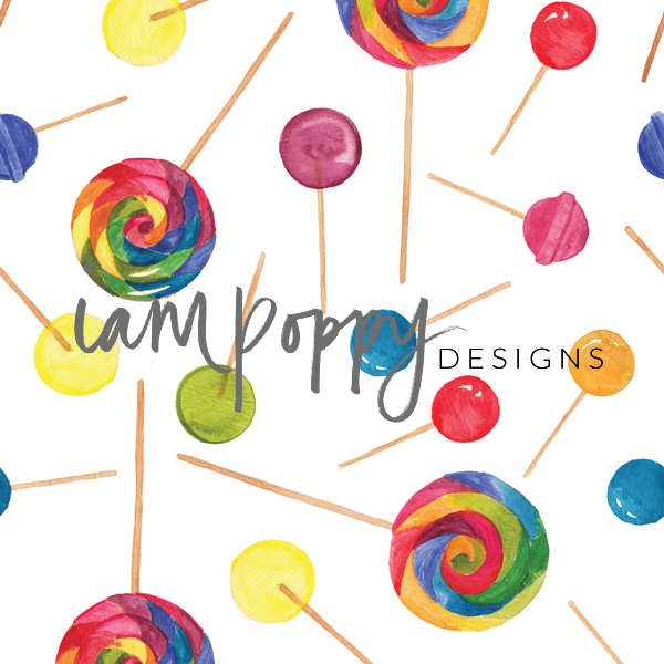 rainbow lollie pattern