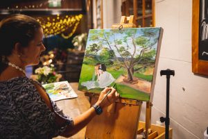 live wedding painting