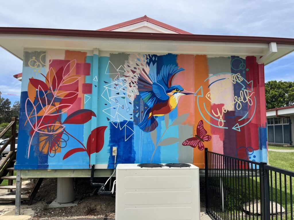 Kingfisher mural gold coast