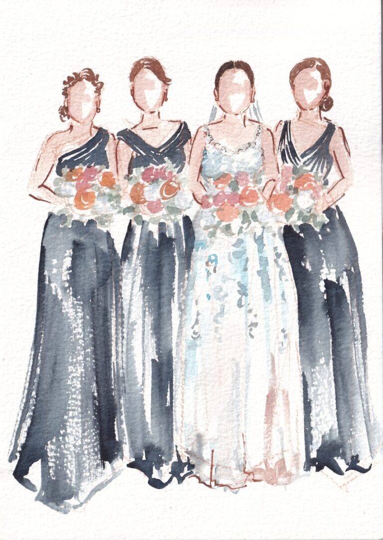 Live guest portraits - iampoppy designs