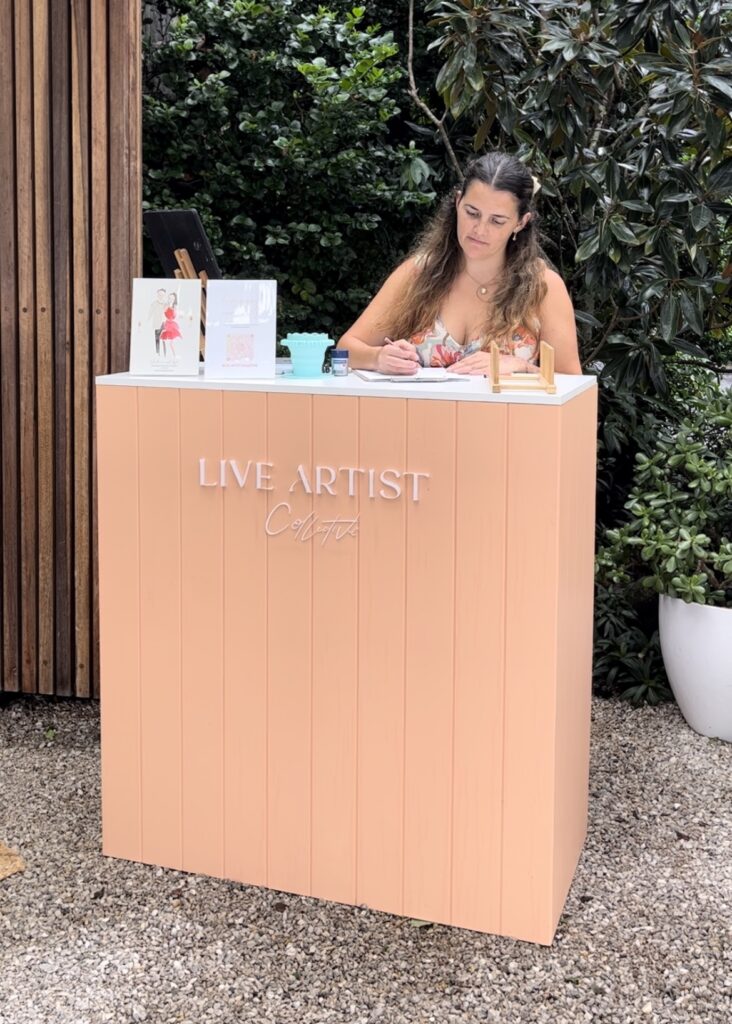 Live guest portraits - iampoppy designs and live artist collective