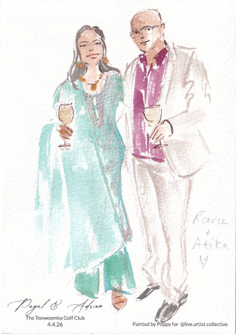 live guest portraits - iampoppy designs goldcoast