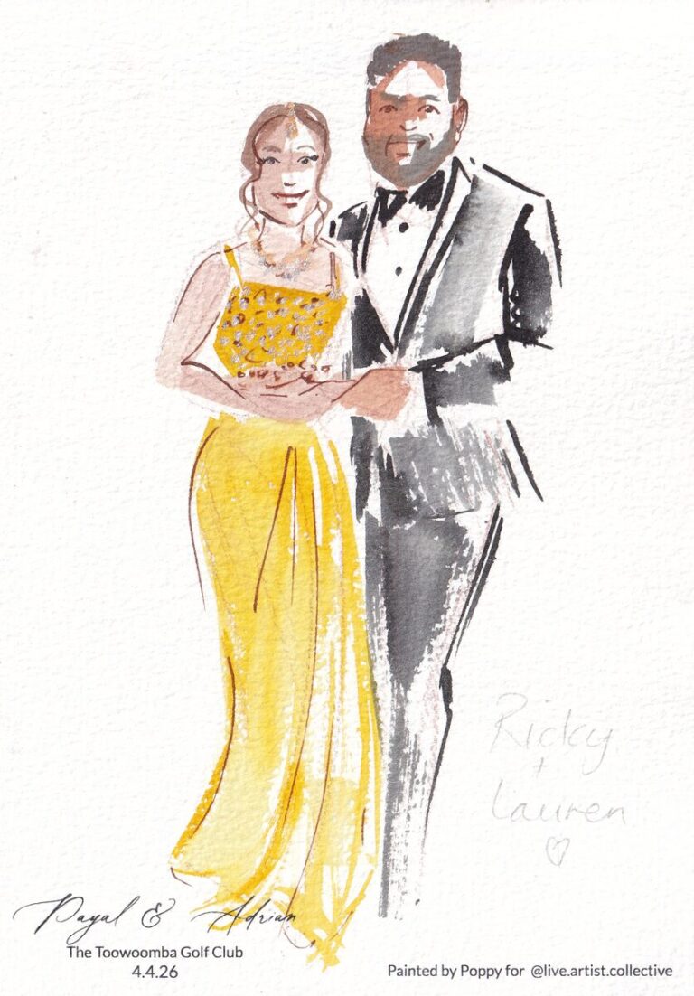 live guest portraits - toowoomba